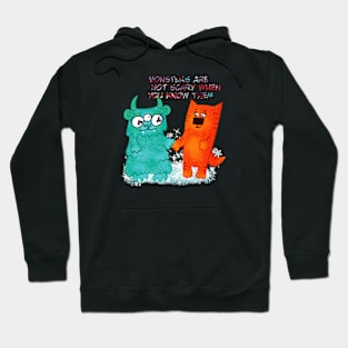 Monster and cat friends Hoodie